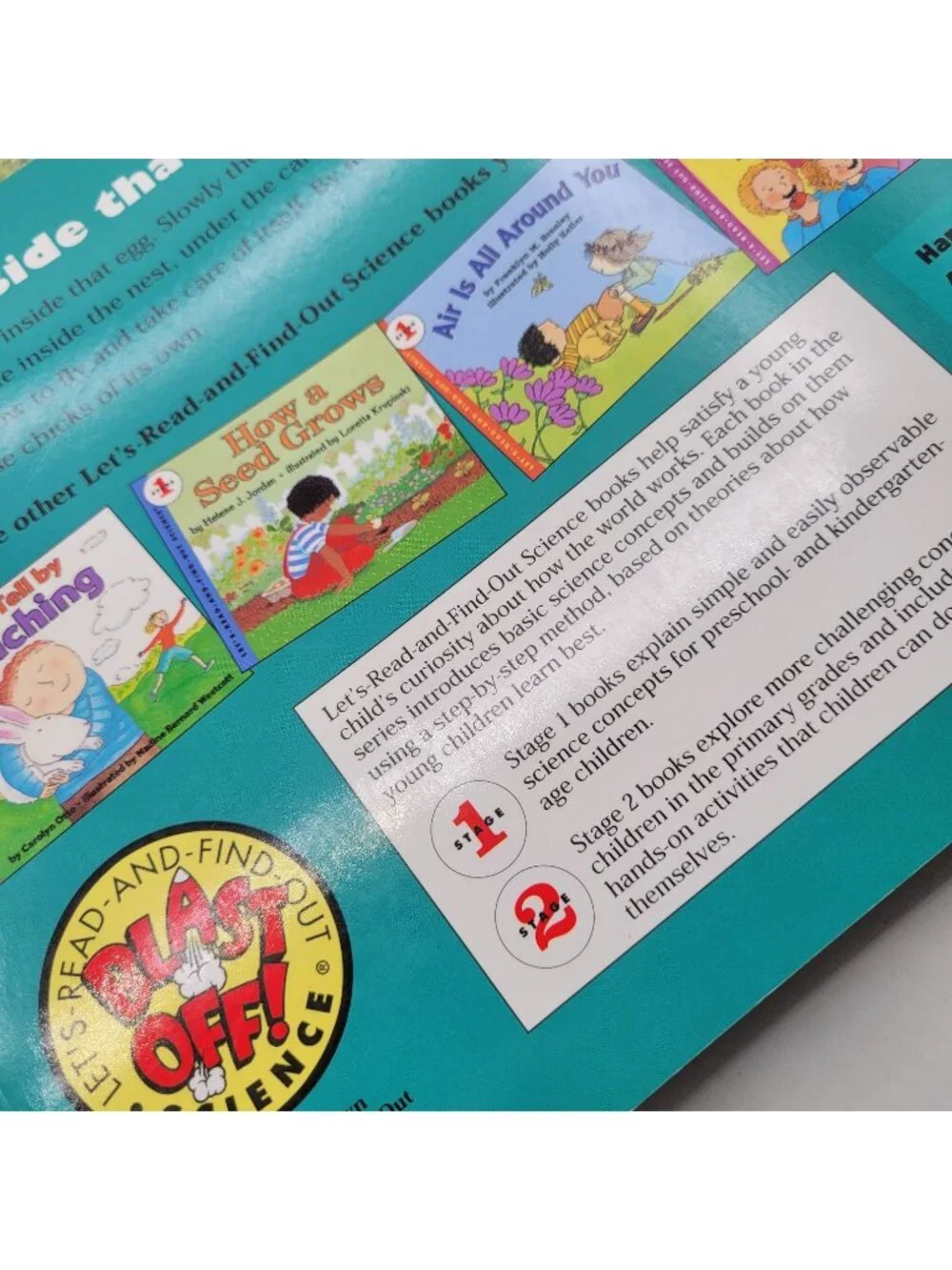 Let's Read & Find Out About Science Lot of 9 Stage 1 Educational Books - BK031
